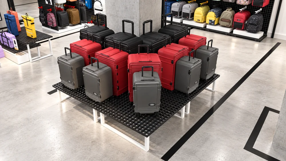 Eastpak - Zone éphémère Citadium : Plateforme de présentation des valises