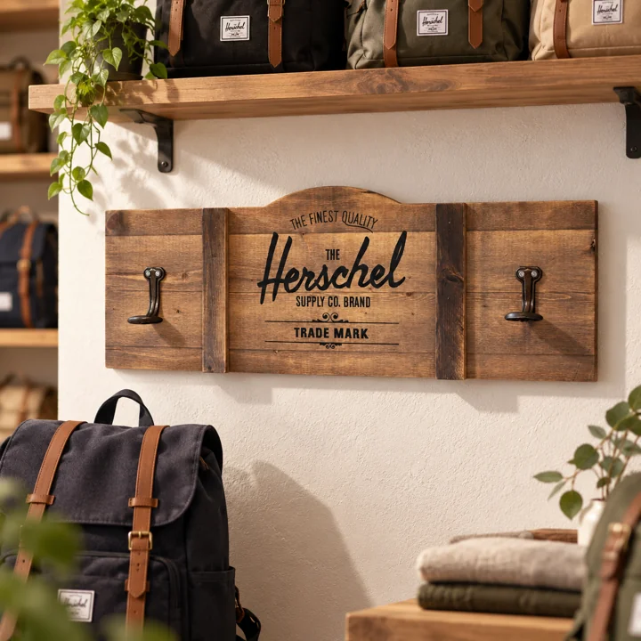 Herschel — Présentoir mural — mise en situation en magasin