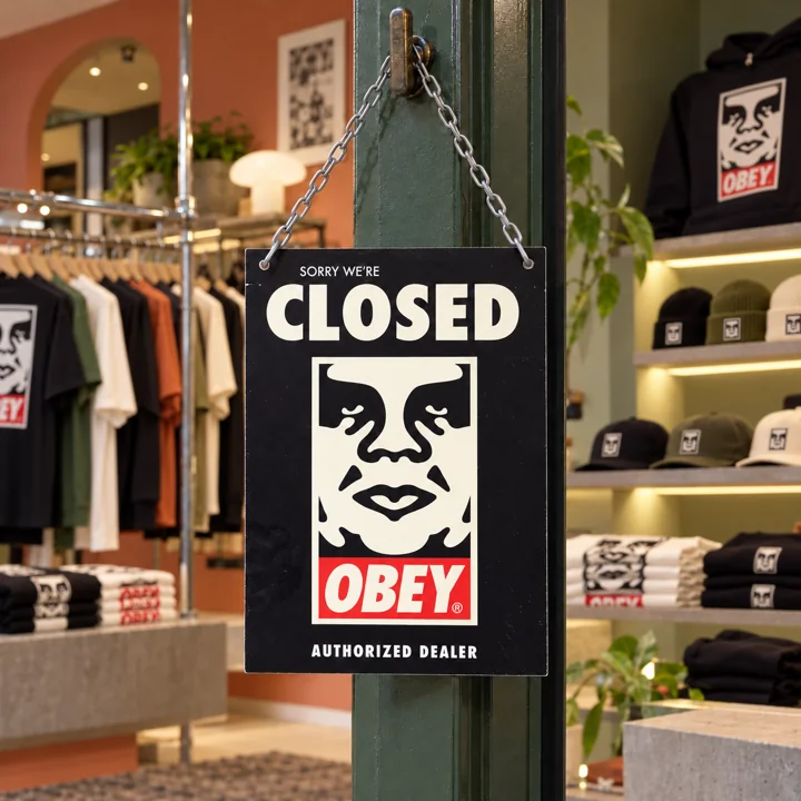 Obey — Open / Closed — mise en situation en magasin
