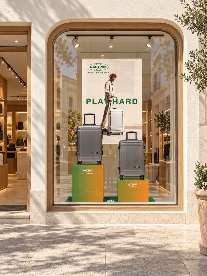 Eastpak — Travel F26 · Play Hard